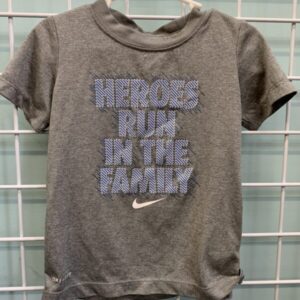 Size 3T - Grey Nike Heros Run in the Family Shirt