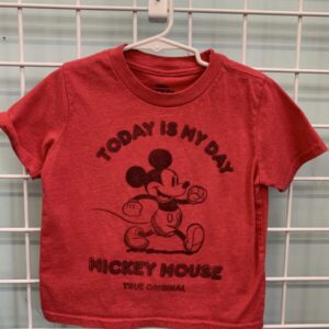 Size 3T - Red Mickey Mouse Shirt