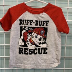 Size 3T - Red/Grey Paw Patrol Shirt