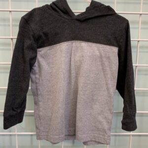 Size 3T - Black/Grey Hooded Shirt