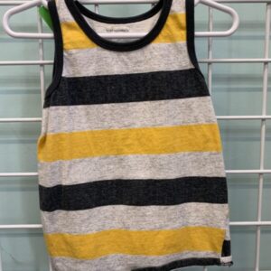 Size 3T - Grey/Yellow Stripe Tank Top