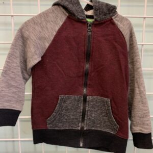 Size 3T - Grey/Maroon Sweatshirt