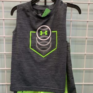 Size 3T - Grey/Green Under Armour Set