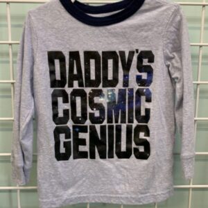 Size 3T - Blue Daddy's Cosmic Genuis Shirt