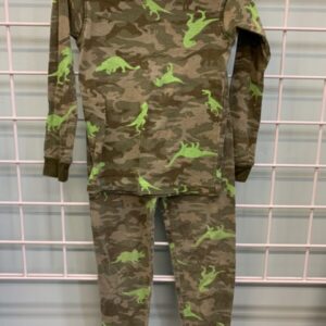 Size 4T - Green Dinosaur PJ Set