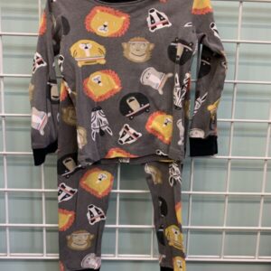 Size 4T - Grey Animal Workout PJ Set