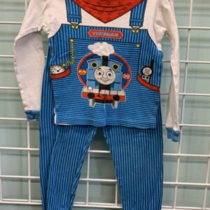 Size 5T - White/Blue Thomas the Train PJ Set