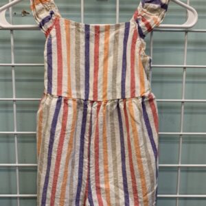 Size 5 - White Stripe Romper