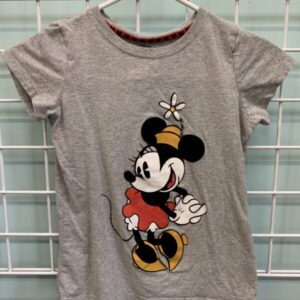 Size 7/8 - Grey Minnie Mouse Shirt