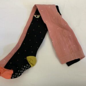 Tights: Youth, 4/5 Year, Pink/Black Organic