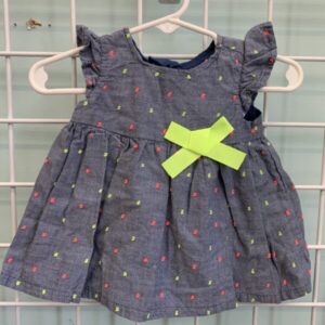 Size 00/03 Month - Blue Specked Dress