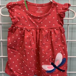 Size 24 Month - Pink Butterfly Tank Top