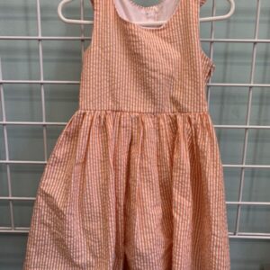Size 2T - Orange/White Dress