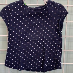 Size 3T - Blue/White Polka Dot Shirt