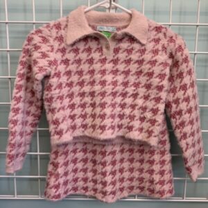 Size 8 - Pink Fuzzy Abel & Lula Sweater Set
