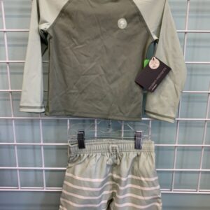 Size 2T - Green Swim Set (New)