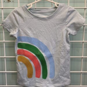 Size 3T - Blue Rainbow Shirt