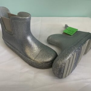 Boots - Size 12/13 Toddler, Silver Rain Boot