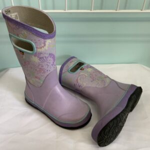 Boots - Size 01 Youth, Purple Bog Rain Boot