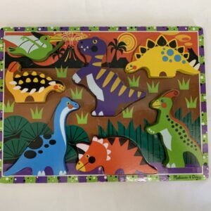 Puzzle: 8 Piece Melissa & Doug - Chunky Puzzle - Dinosaurs