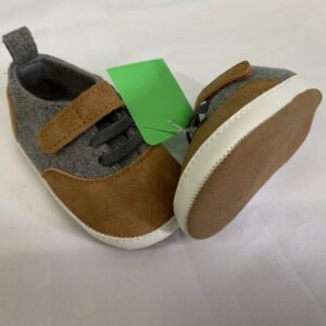 Shoes - Size 01 Infant,  0/3 Month, Gold Crib Shoe (New)