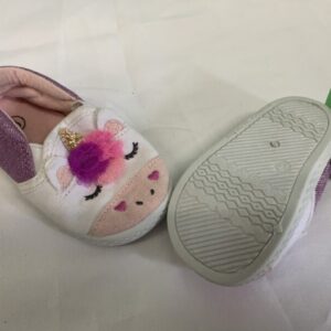 Shoes - Size 03 Infant, White/Purple Unicorn