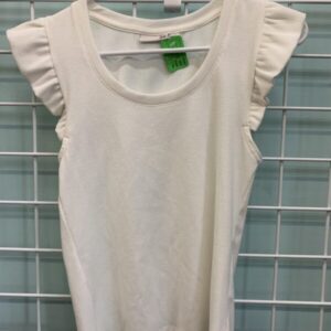 Size 8/10 - White Ruffle Shirt