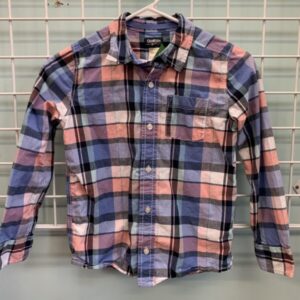Size 10/12 - Blue/Pink Plaid Shirt