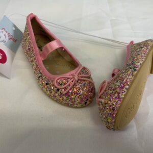 Shoes - Size 05 Infant, Pink Sparkle Slip On (New)