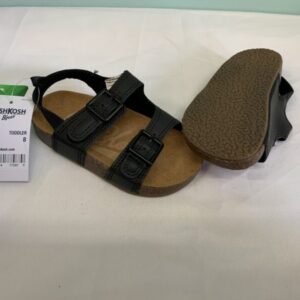 Sandal - Size 08 Toddler, Black Oshkosh (New)