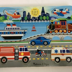 Puzzle: 7 Piece Melissa & Doug - Sound Puzzle - On The Move Vehicles