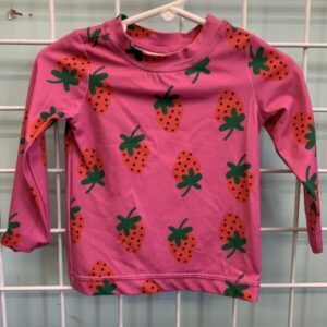 Size 18/24 Month - Pink Strawberry Hanna Rash Guard