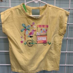 Size 2T - Yellow Treat Bike Shirt