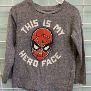 Size 3T - Grey Spider Man Shirt