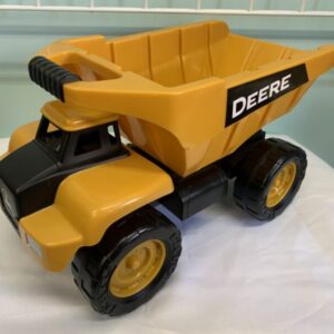 Toy: Yellow Tomy John Deere Dump Truck