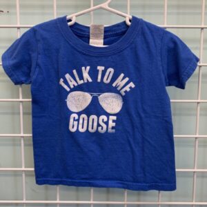 Size 3T - Blue Talk To Me Goose Shirt