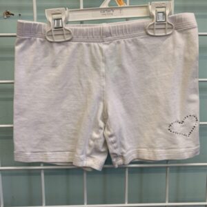 Size 8 - White Heart Playground Short