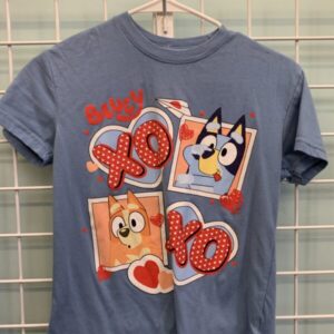 Size 10/12 - Blue Bluey Valentine Shirt