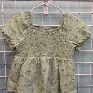 Size 10/12 - Green/Purple Tulip Shirt