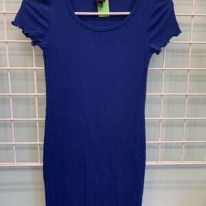 Size 10/12 - Blue Ribbed Dress