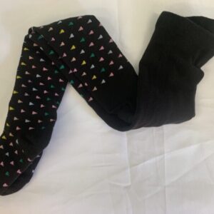 Tights: Youth, Size 07/10 Year - Black Triangles