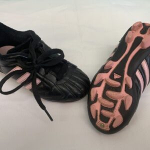 Cleat - 10 Toddler, Black/Pink Adidas