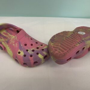 Sandal - 10 Toddler, Pink/Yellow Croc