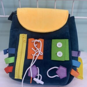 Toy: White Dolphin Busy Board Backpack