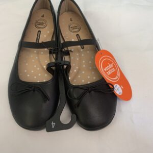 Shoes - Size 4 Youth, Black Flat (New)