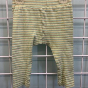 Size 12/18 Month - Green/Yellow Stripe Organic Pant