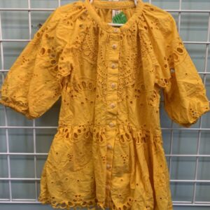 Size 3T - Yellow Talllulah Eyelet Athropologie Dress