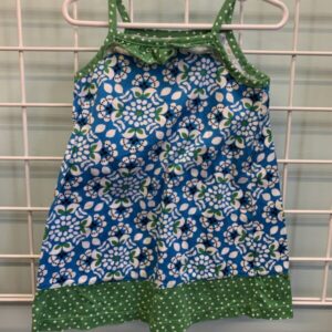 Size 3T - Blue/Green Hanna Dress