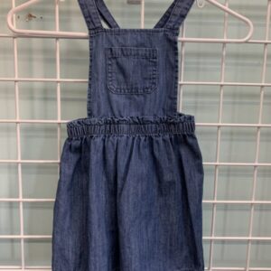 Size 4T - Blue Jean Bib Overall Dress