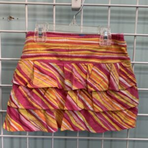 Size 6x/7 - Pink/Orange/Yellow Skirt